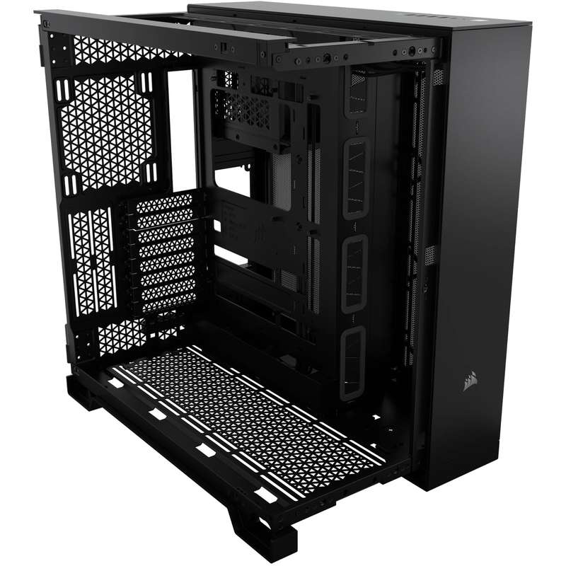 Corsair 6500X Mid-Tower Dual Chamber ATX Tempered Glass PC case - Black