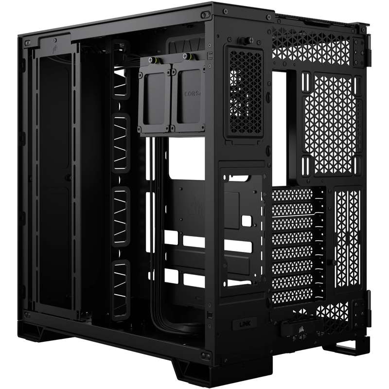 Corsair 6500X Mid-Tower Dual Chamber ATX Tempered Glass PC case - Black