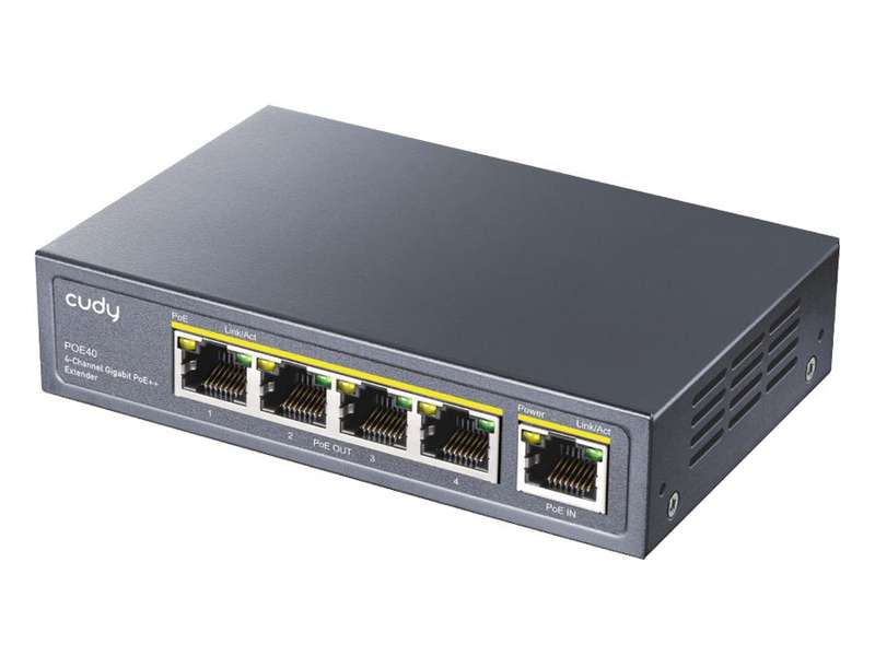 Cudy 4 Port Gigabit PoE 1x PoE Input 60W Switch | POE40