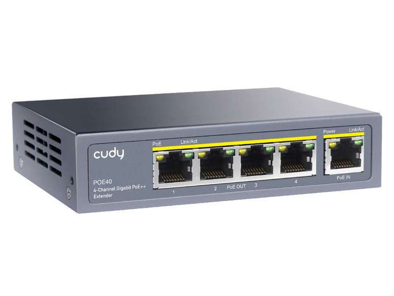 Cudy 4 Port Gigabit PoE 1x PoE Input 60W Switch | POE40