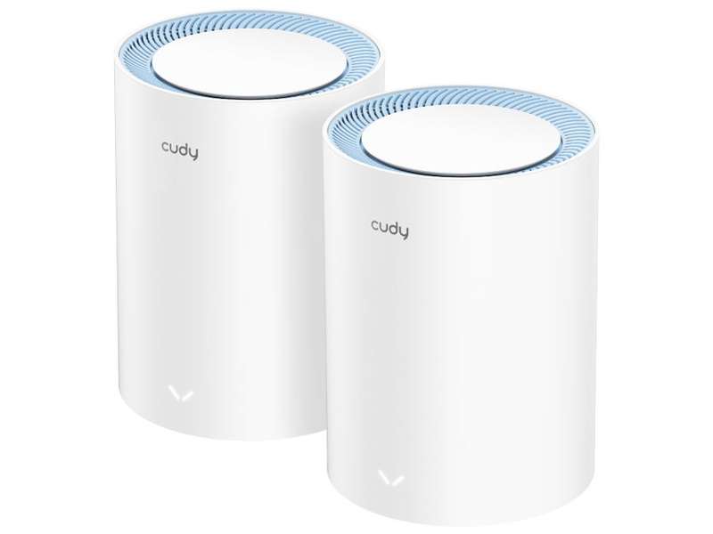 Cudy Dual Band WiFi 5 1200Mbps Fast Ethernet Mesh 2 Pack | M1200 (2-Pack)