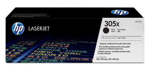 HP 305X Black Laserjet High Yield Toner Cartridge For Laserjet Pro 300 And 400 Color Series