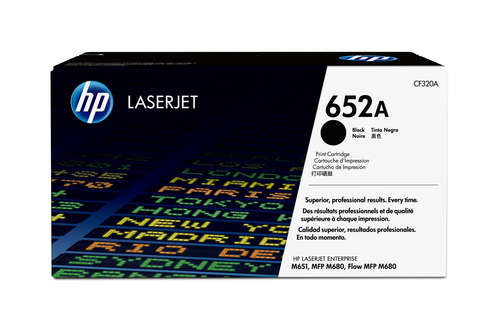 HP 652A CLJ M651/M680 Black Print Cartridge