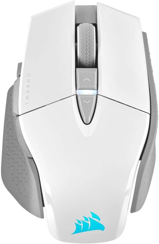 Corsair M65 RGB Ultra with Slipstream + Bluetooth Mouse - White