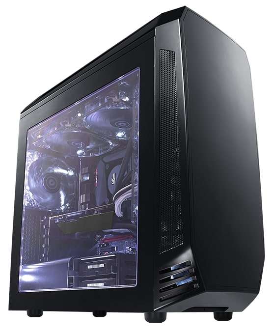 Bitfenix AEG-300-KKWN1 AEgis Core- BlacK + Windowed + Icon Display