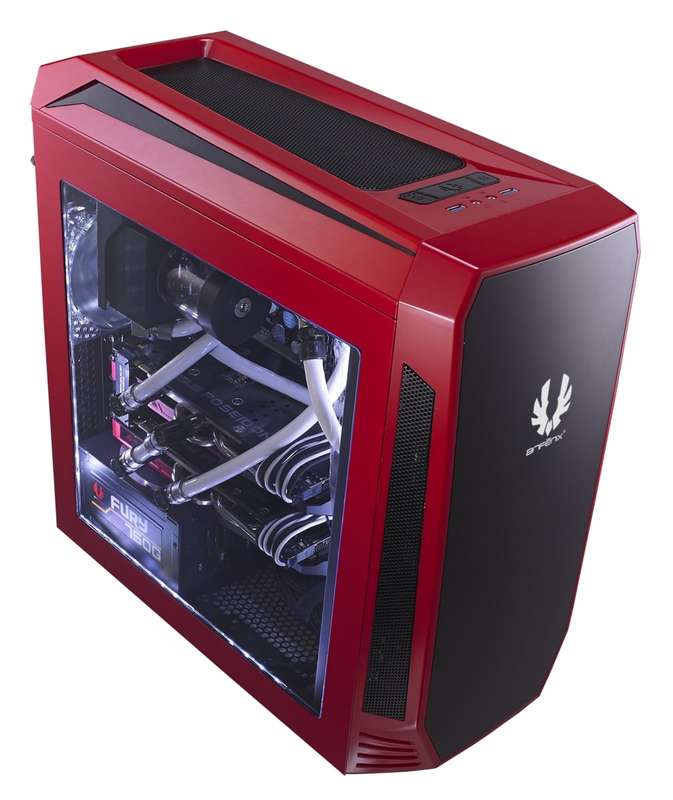 Bitfenix AEG-300-RKWL1 AEgis - Red + Windowed + Icon Display