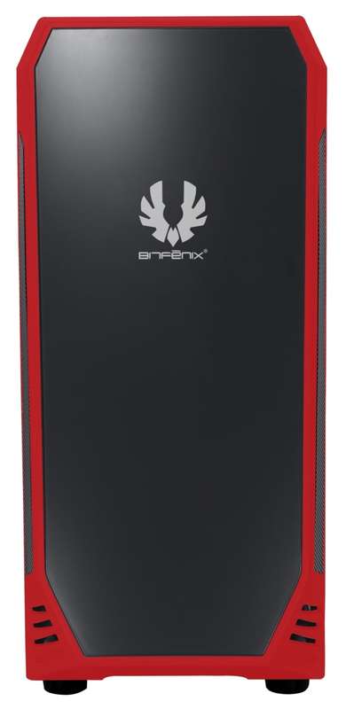 Bitfenix AEG-300-RKWL1 AEgis - Red + Windowed + Icon Display