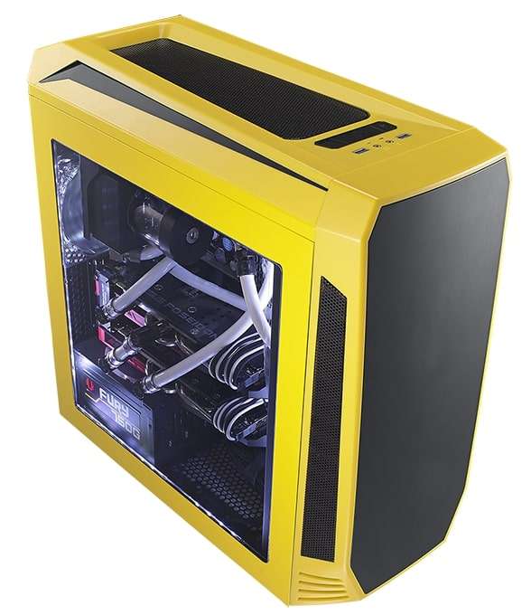 Bitfenix AEG-300-YKWL1 AEgis - Yellow + Windowed + Icon Display