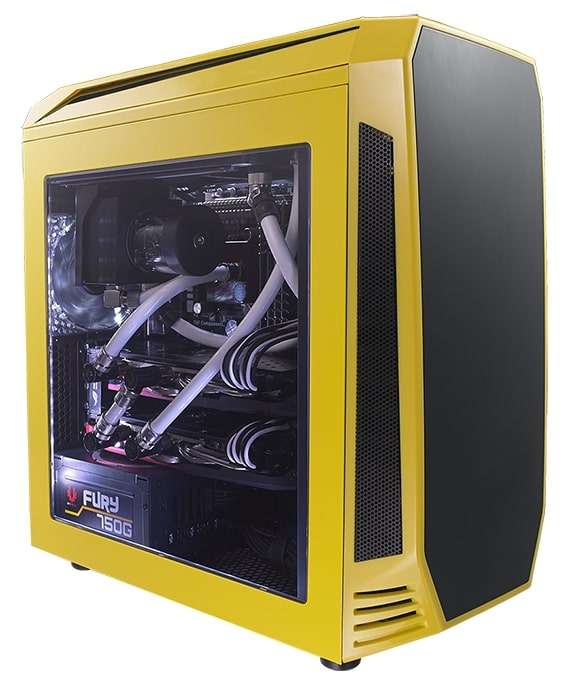 Bitfenix AEG-300-YKWL1 AEgis - Yellow + Windowed + Icon Display