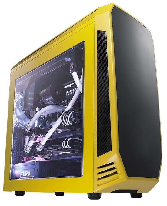 Bitfenix AEG-300-YKWL1 AEgis - Yellow + Windowed + Icon Display