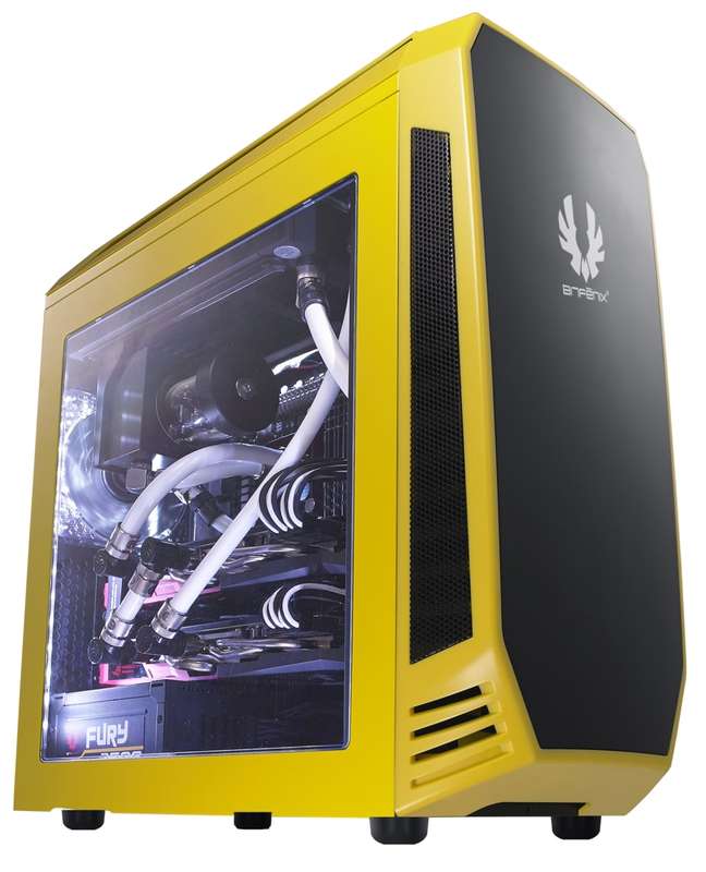 Bitfenix AEG-300-YKWL1 AEgis - Yellow + Windowed + Icon Display