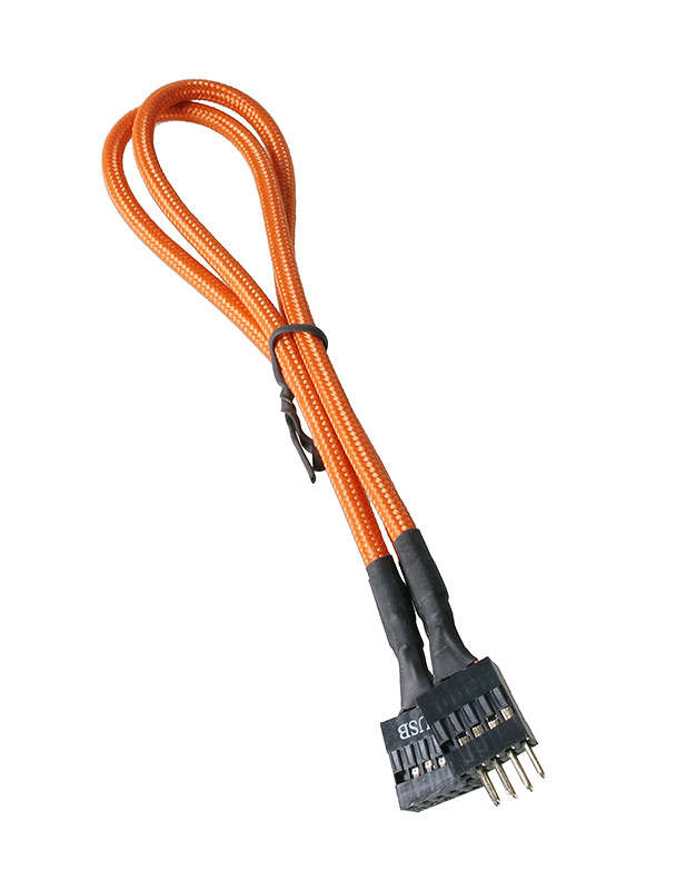 Bitfenix BFA-MSC-iUSB30oK-RP alchemy multisleeved Internal USB Extension 30cm Orange