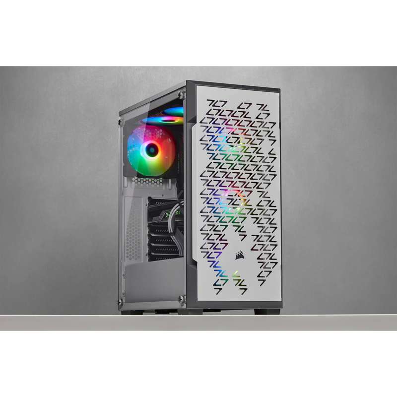 Corsair iCUE 220T RGB Airflow Tempered Glass Mid-Tower Smart Case White