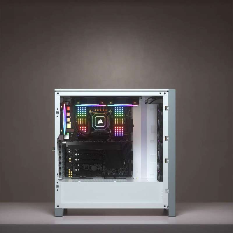 Corsair 4000D Tempered Glass Mid-Tower ATX Case White