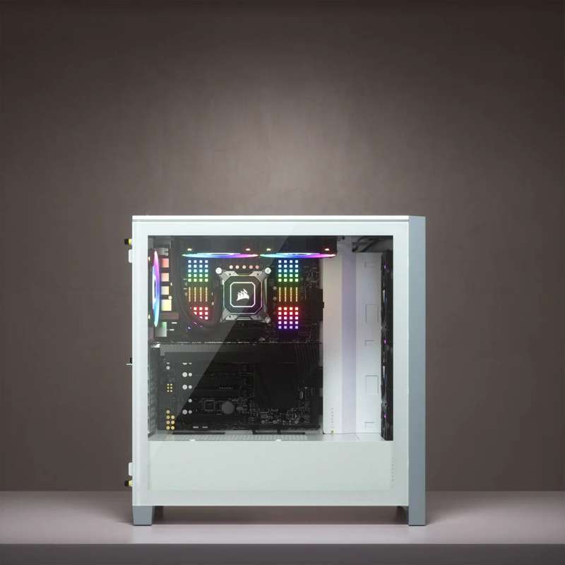 Corsair 4000D Tempered Glass Mid-Tower ATX Case White
