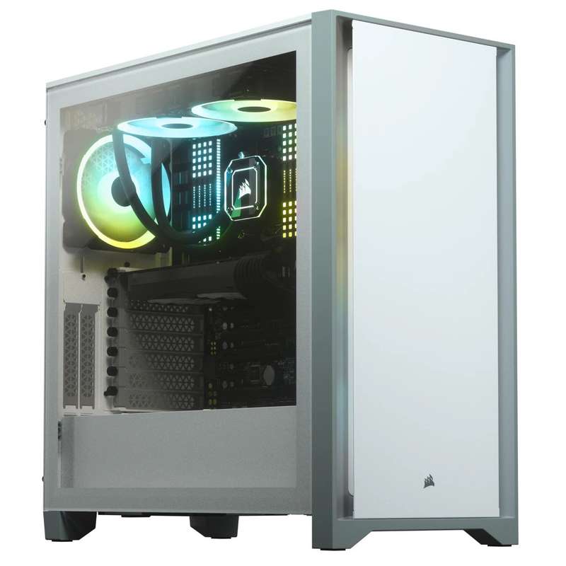 Corsair 4000D Tempered Glass Mid-Tower ATX Case White