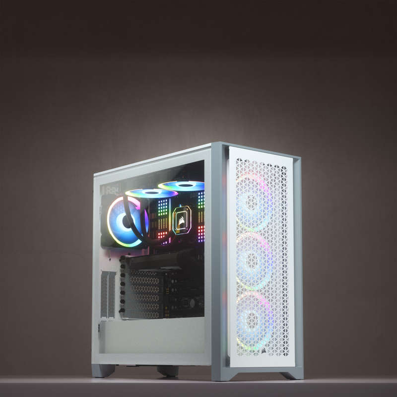 Corsair 4000D AIRFLOW Tempered Glass Mid-Tower ATX Case White
