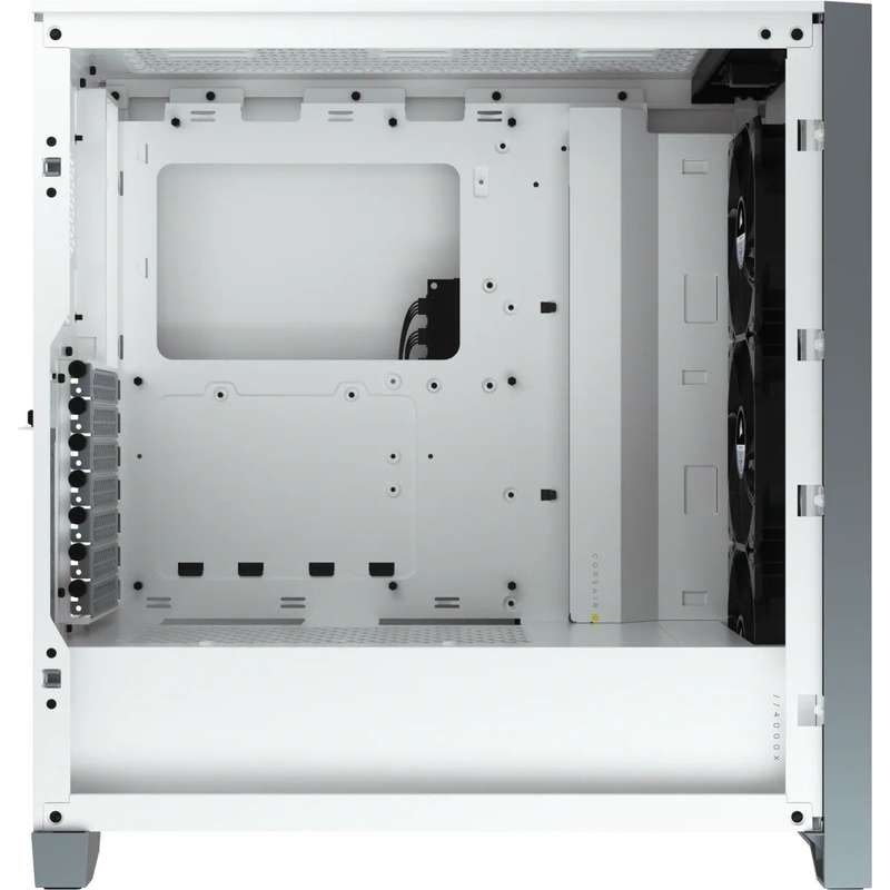 Corsair iCUE 4000X RGB Tempered Glass Mid-Tower ATX Case White