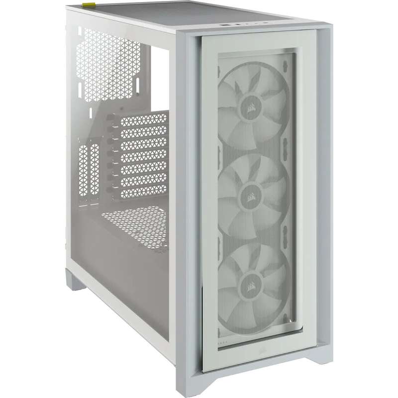 Corsair iCUE 4000X RGB Tempered Glass Mid-Tower ATX Case White