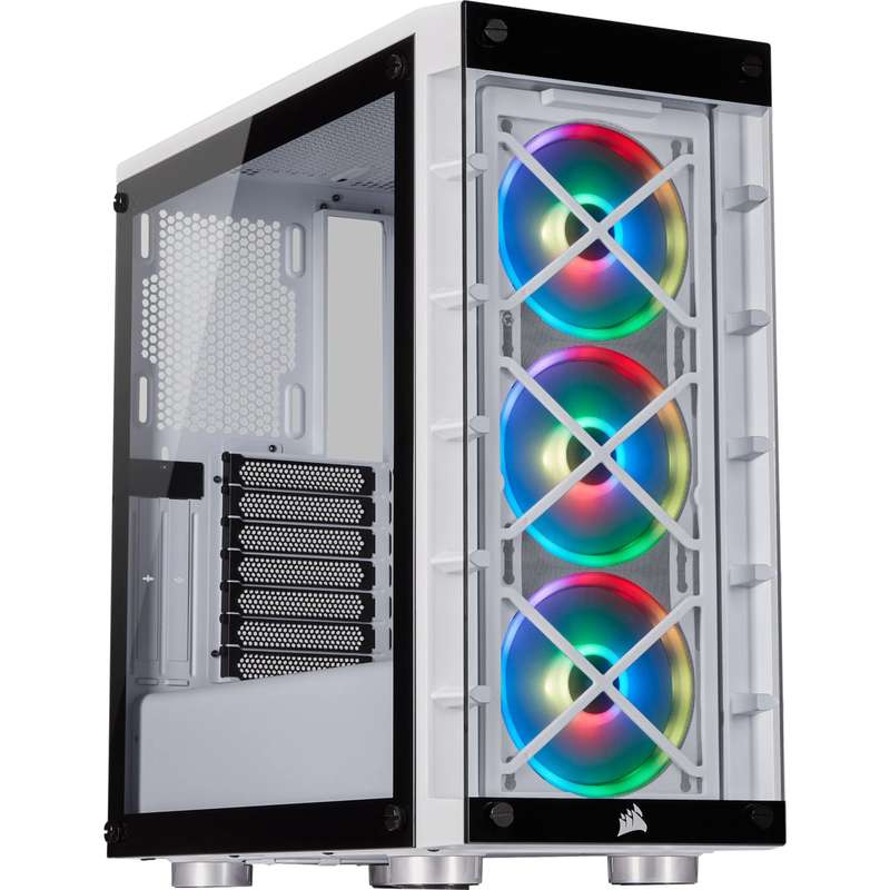 Corsair iCUE 465X RGB Mid-Tower ATX Smart Case White