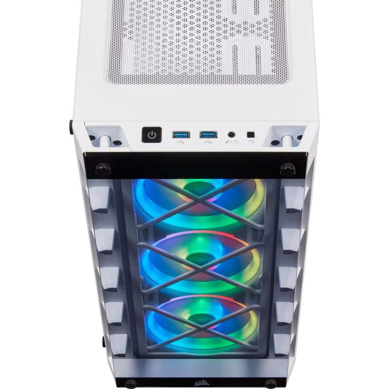 Corsair iCUE 465X RGB Mid-Tower ATX Smart Case White