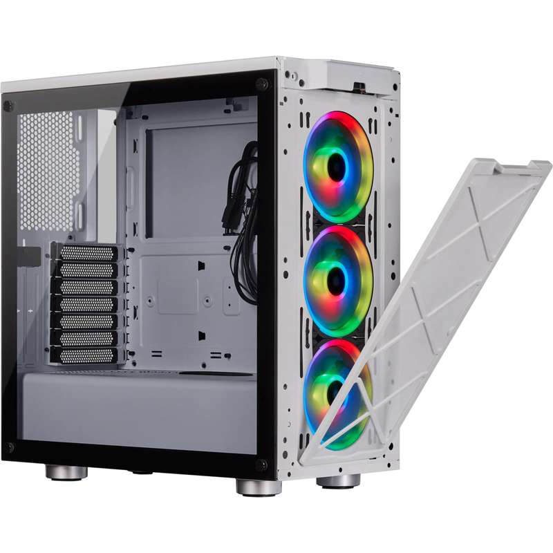 Corsair iCUE 465X RGB Mid-Tower ATX Smart Case White
