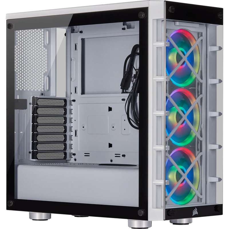 Corsair iCUE 465X RGB Mid-Tower ATX Smart Case White