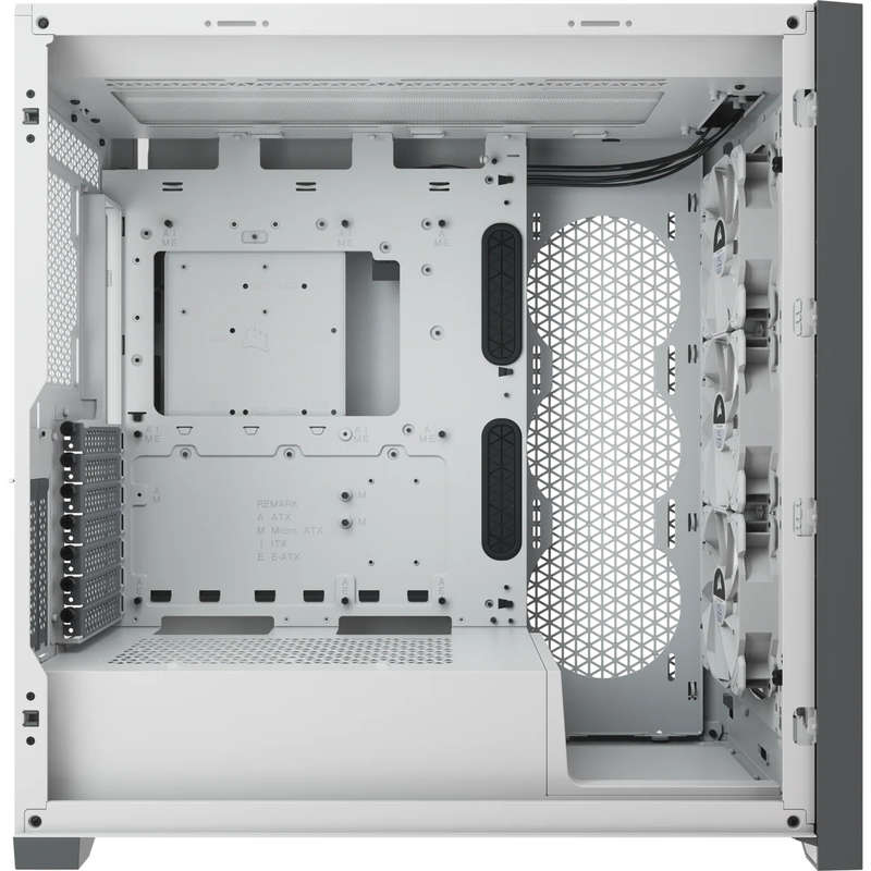 Corsair iCUE 5000X RGB Tempered Glass Mid-Tower ATX PC Smart Case White