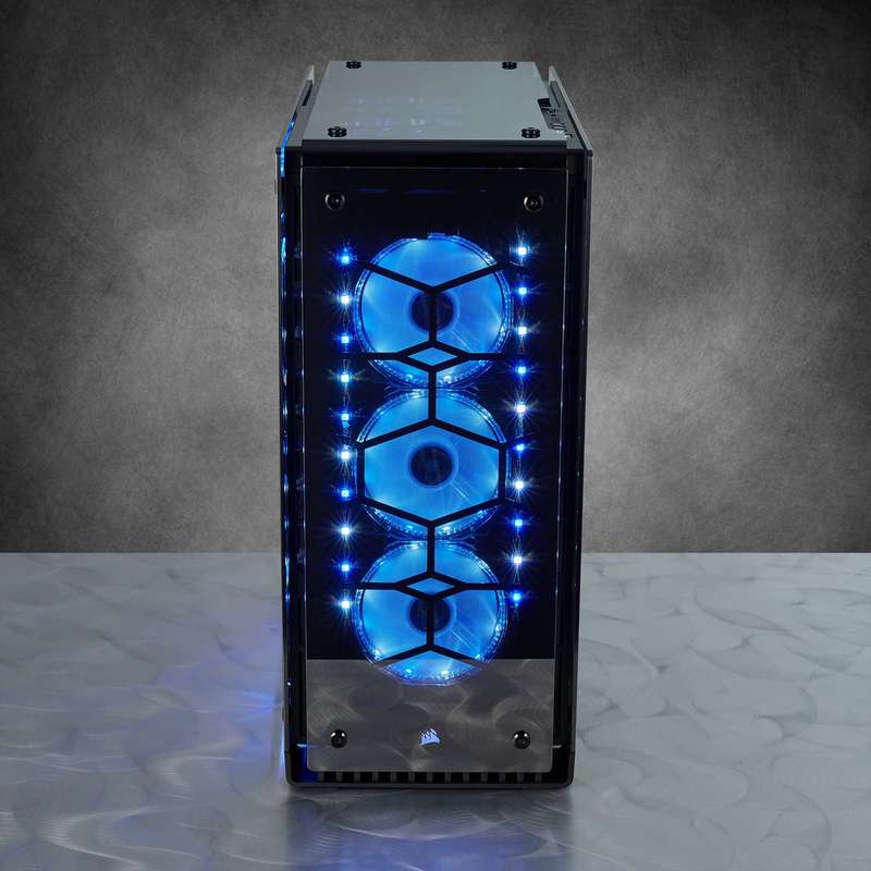 Corsair Crystal 570X RGB Mirror Black Tempered Glass Premium ATX Mid-Tower Case
