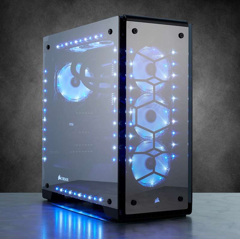 Corsair Crystal 570X RGB Mirror Black Tempered Glass Premium ATX Mid-Tower Case