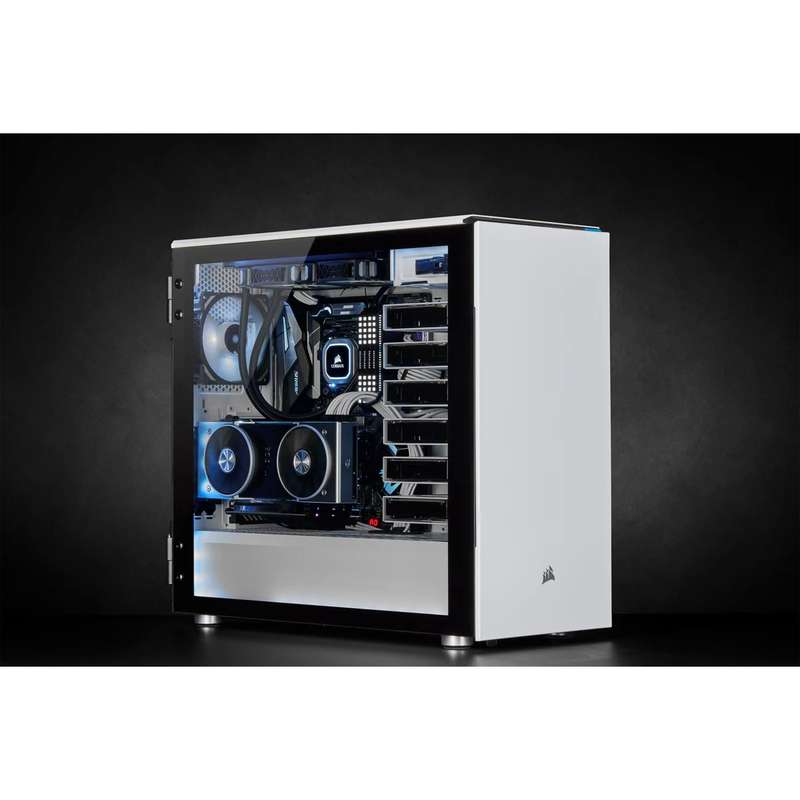 Corsair Carbide Series 678C Low Noise Tempered Glass ATX Case White