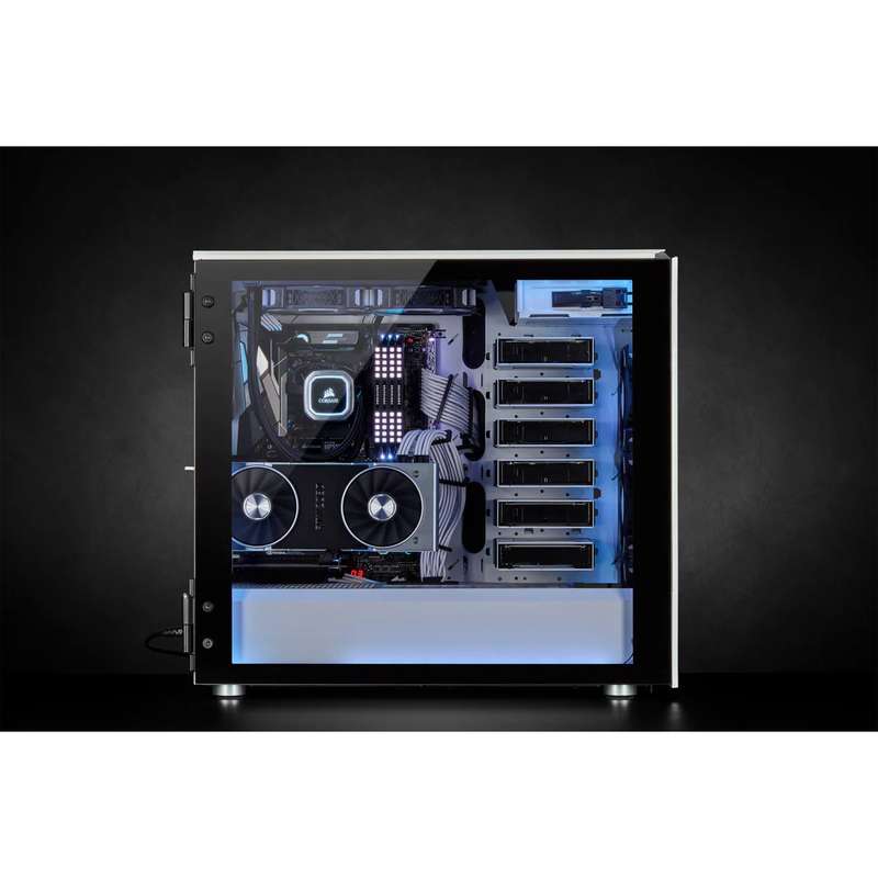 Corsair Carbide Series 678C Low Noise Tempered Glass ATX Case White