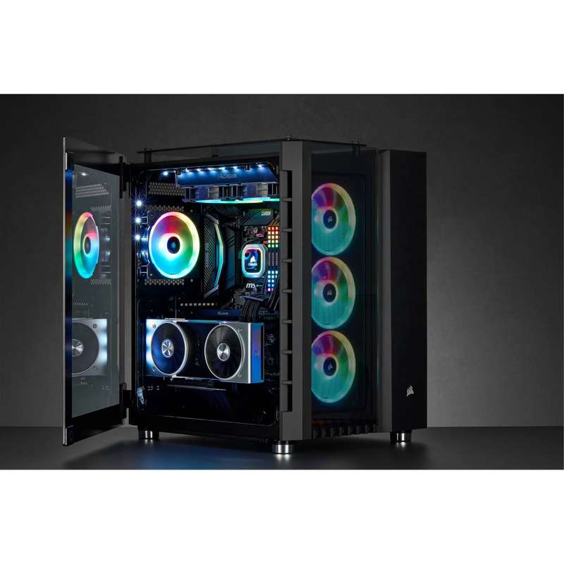 Corsair Crystal Series 680X RGB ATX High Airflow Tempered Glass Smart Case Black