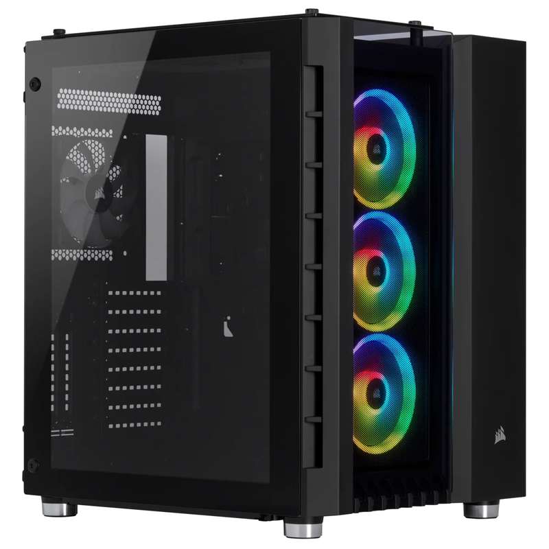 Corsair Crystal Series 680X RGB ATX High Airflow Tempered Glass Smart Case Black
