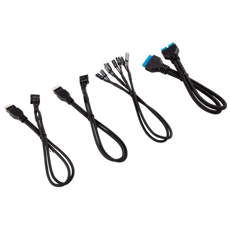Corsair Premium Sleeved Front Panel Extension Kit 30cm Black