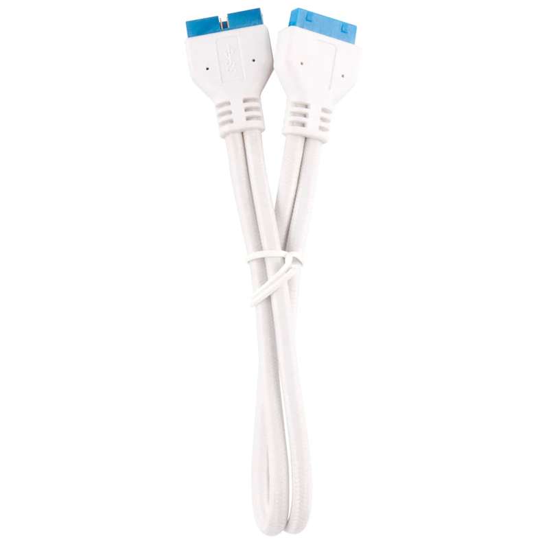 Corsair Premium Sleeved Front Panel Extension Kit 30cm White