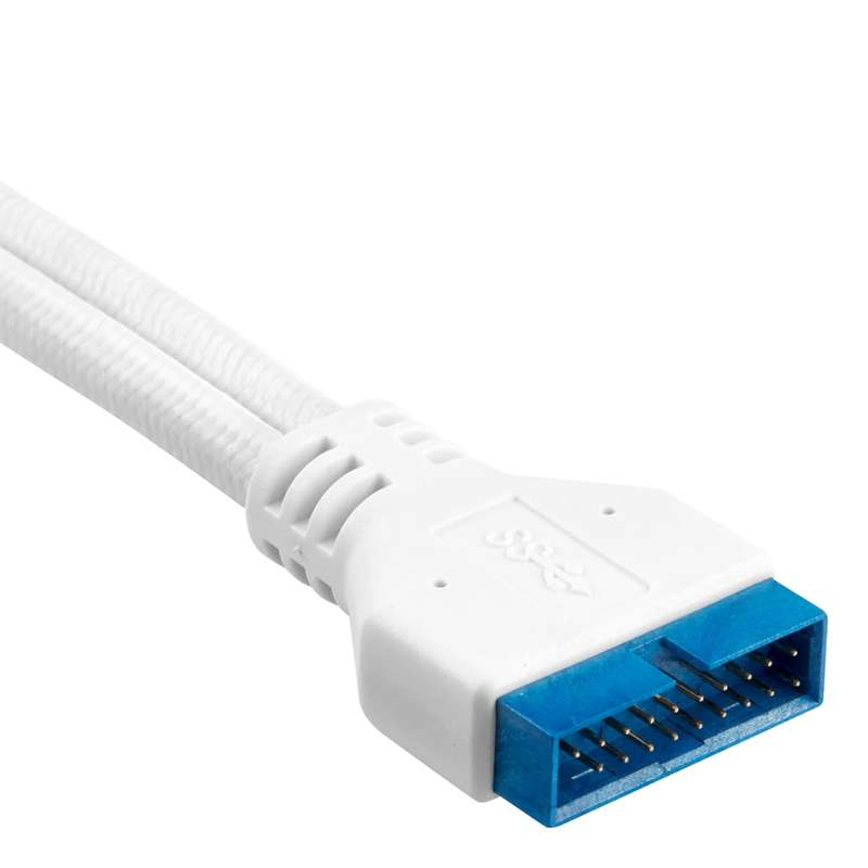 Corsair Premium Sleeved Front Panel Extension Kit 30cm White