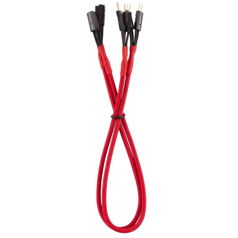 Corsair Premium Sleeved Front Panel Extension Kit 30cm Red
