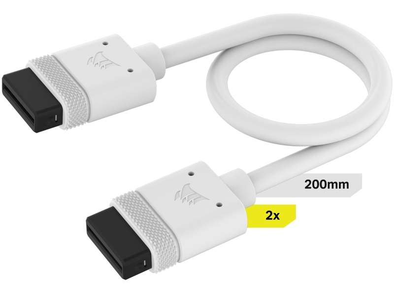 Corsair iCUE Link cable - 2x 200mm - White