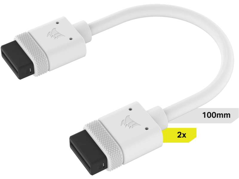 Corsair iCUE Link cable - 2x 100mm - White