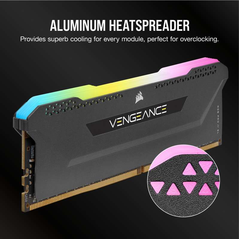 Corsair Vengeance RGB Pro SL 32GB (2 x 16GB) DDR4-3300 C16 288pin Memory kit