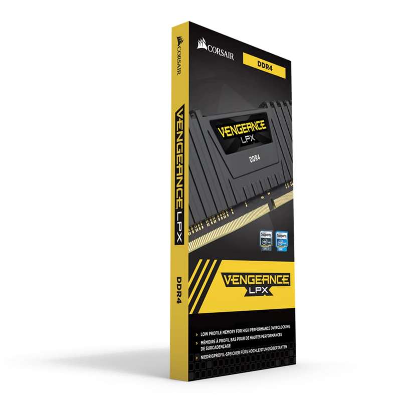 Corsair VENGEANCE LPX 16GB (1 x 16GB) DDR4 DRAM 3000MHz C16 Memory Kit - Black