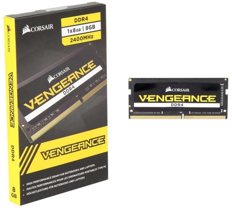 Corsair Vengeance 8GB (1x8GB) DDR4-3200 1.2V CL22 260 pin SO-DIMM Memory