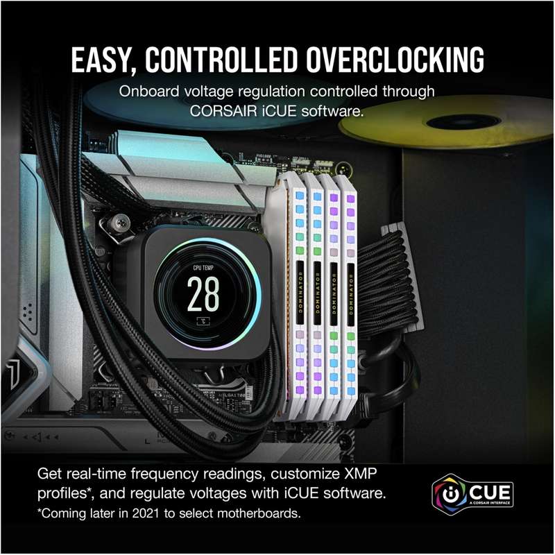 Corsair Dominator Platinum RGB 64GB (2x32GB) DDR5-5200 1.25V 288 pin CL40 Desktop