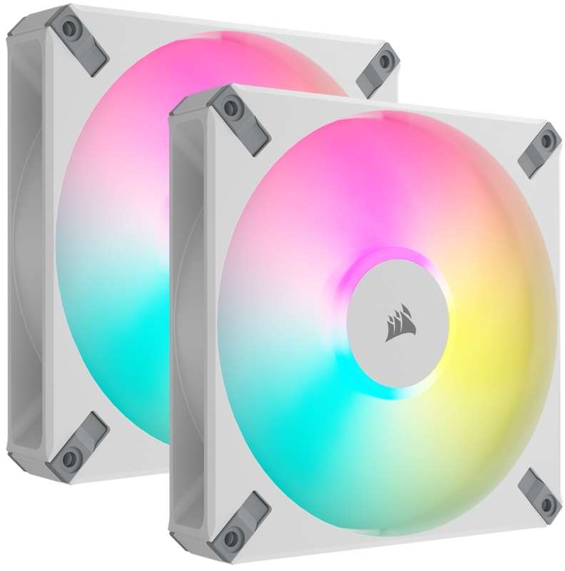Corsair AF140 RGB Elite 140mm fluid Dynamic RGB fan with AirGuide - Dual pack - CO-9050160-WW