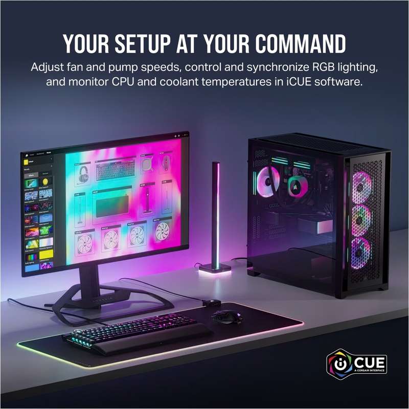 Corsair iCUE Link QX140 RGB 140mm PWM fans starter kit - White