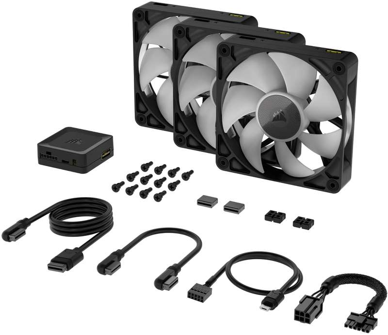 Corsair iCUE Link RX120 RGB 120mm PWM fan Triple starter kit