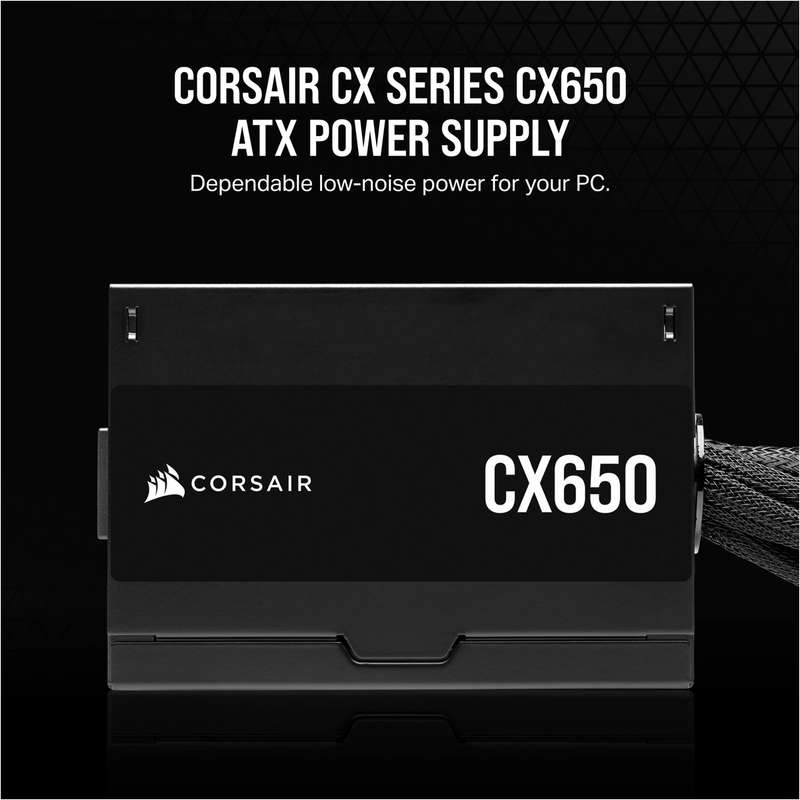 Corsair CX Series CX650 650 Watt 80 Plus Bronze Certified PSU