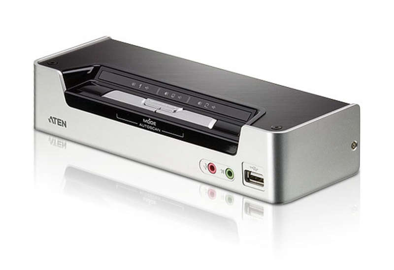 Aten 2-port USB HDMI KVMP Switch/W/(US/EU/OUT) ADP. ATEN