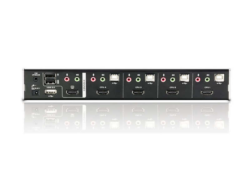 Aten 4-port USB HDMI KVMP Switch/W/(US/EU/OUT) ADP. ATEN